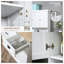 Garde-manger 71 po blanc moderne avec huche - solution de rangement complète