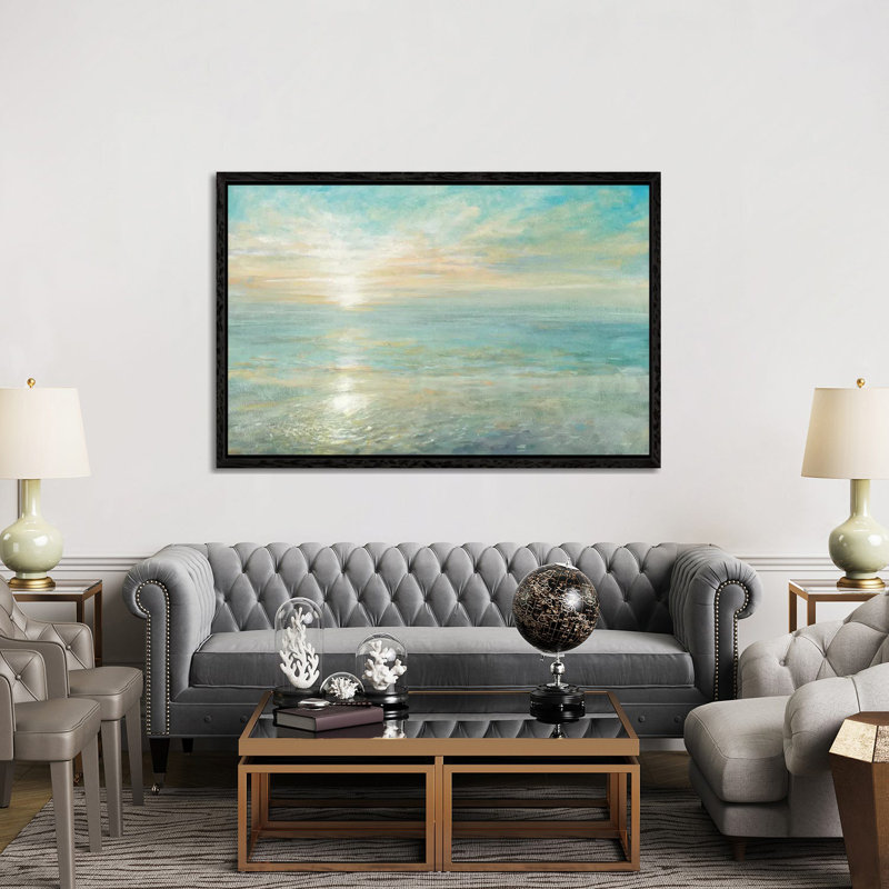 Sunrise - Wrapped Canvas Print, 152.5 cm H x 101.5 cm W, Black Floater Framed