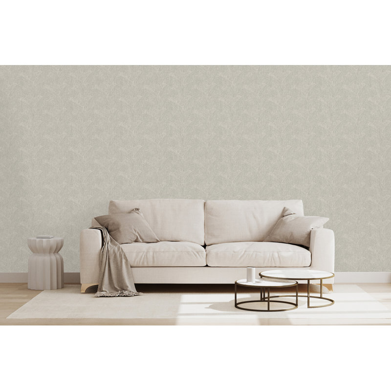 Malins 10.05m x 53cm Textured Matte Wallpaper Roll, Beige