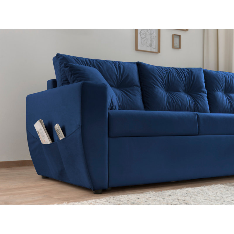 4 Seater Sofa Bed, Navy