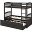 Lit superposé pour lit simple superposé avec lit gigogne-1521590202
