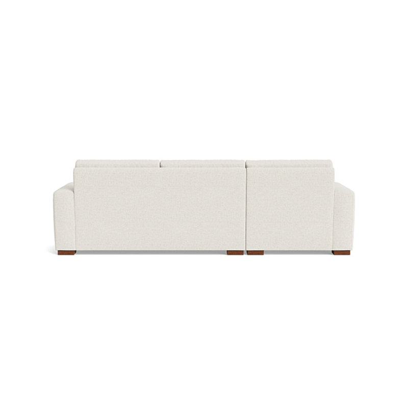 Couch Potato Chaise Sectional, Left Hand Facing, Performance Weave - Aubergine