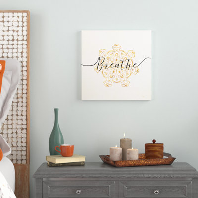 « namaste ii », art textuel sur toile tendue