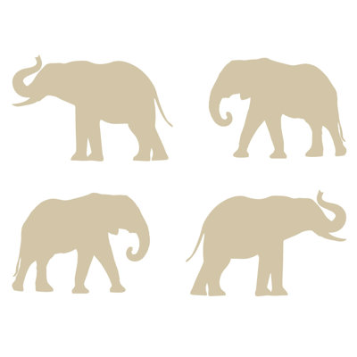 Décalcomanie murale motif éléphant