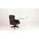Swain 46.5'' H Traditional  Faux Leather Executive Chair with Solid Wood Base and Tufted Back