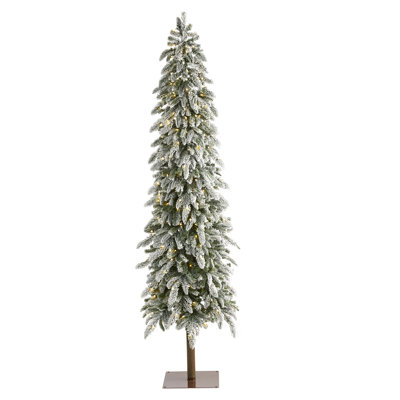 Lighted Artificial Pine Christmas Tree