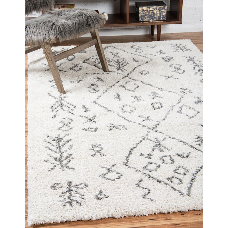 Tapis à poils longs Shag Walsenburg, Rectangle 4 pi x 6 pi