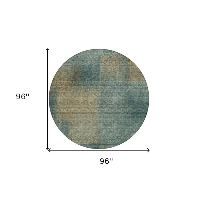 Tapis d'extérieur rond 8 pi