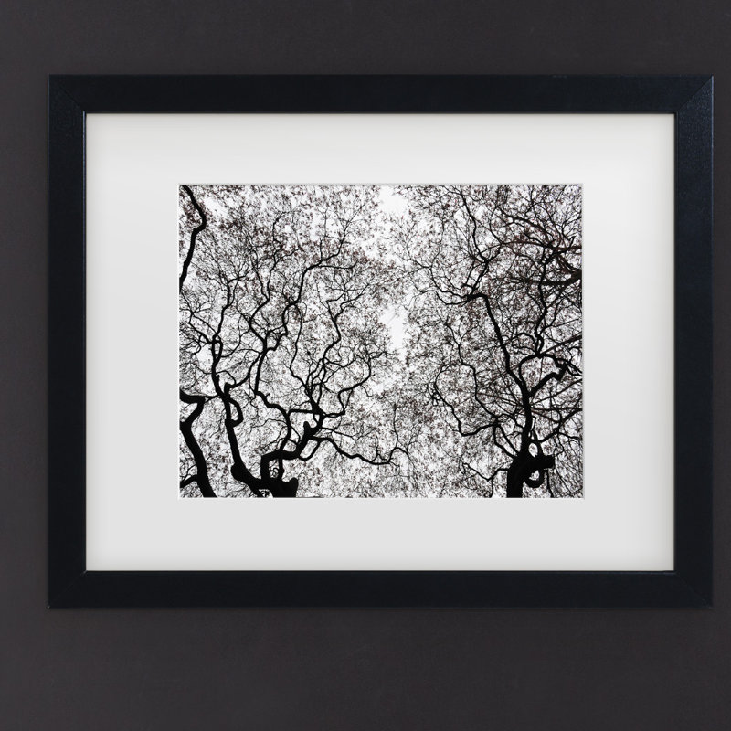 « japanese érable spring abstract », reproduction de photo sur toile, H 11 po x l 14 po x P 0,5 po, Cadre noir
