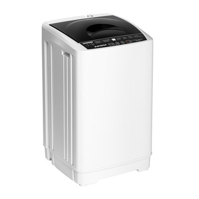BANGSON 9.9LBS Portable Washing Machine, Full-Automatic Compact Washer with 8 Programs & Drain Pump for Apartment, Dorm, RV, Home