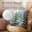 Housse de coussin en pin foncé foncé 18 x 18 pouces, ensemble de 2 - Housse de coussin en flocons de neige Winter Forest