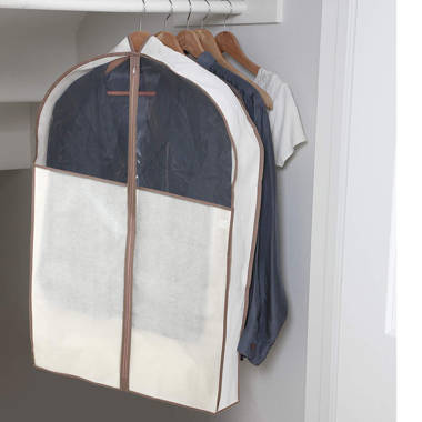 65 Garment Bags for Hanging Clothes, 4 Gussetes, Clear Moth