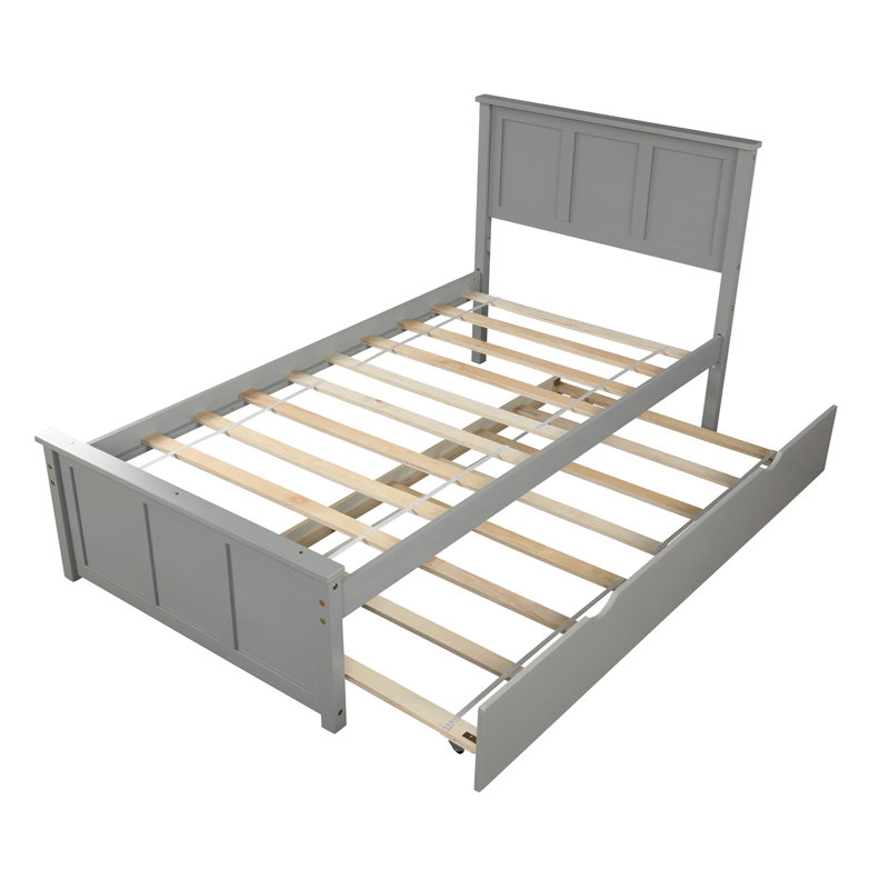 Lit plateforme simple Berwyn, Gris