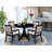 5-pc Table set consists of a Round Table and 4 Texture Polyester stackable Chair - (Finish Option).-550266186