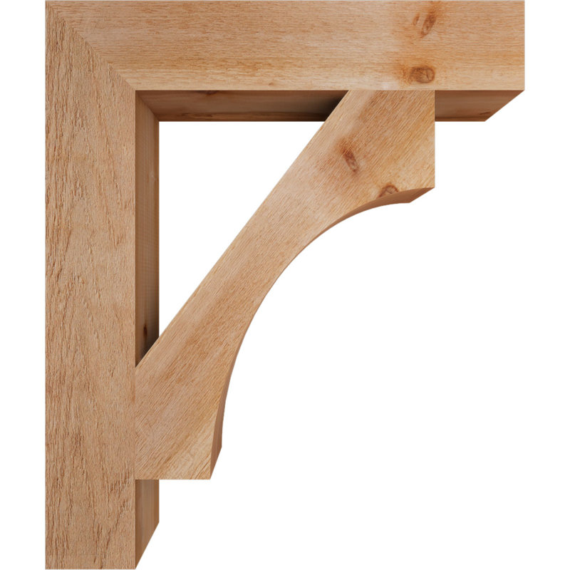 Support Westlake Block Rough Sawn, H 38 po x l 6 po x P 32 po, Cèdre rouge