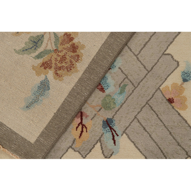 One-of-a-Kind Hand Knotted Area Rug, Rectangle 9'9" x 14'2"