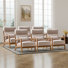 Chaise d'appoint rembourrée traditionnelle avec coussin lombaire de 26 po de large Cashel (ensemble de 6)