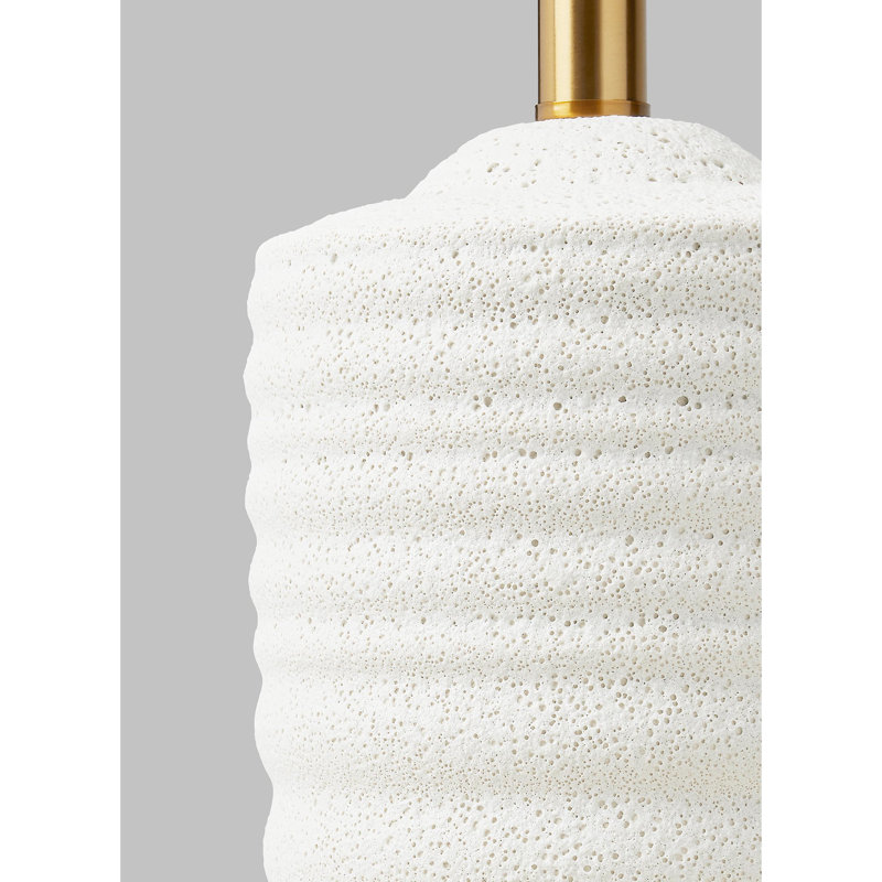 Waveland Table Lamp, Porous White