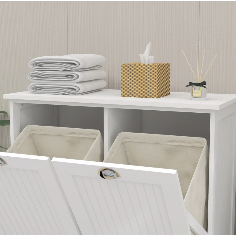 Nimsy 32.79'' Sideboard White Cabinet Accent Cabinet Bathroom Cabinet Bathroom Storage Entryway Cabinet