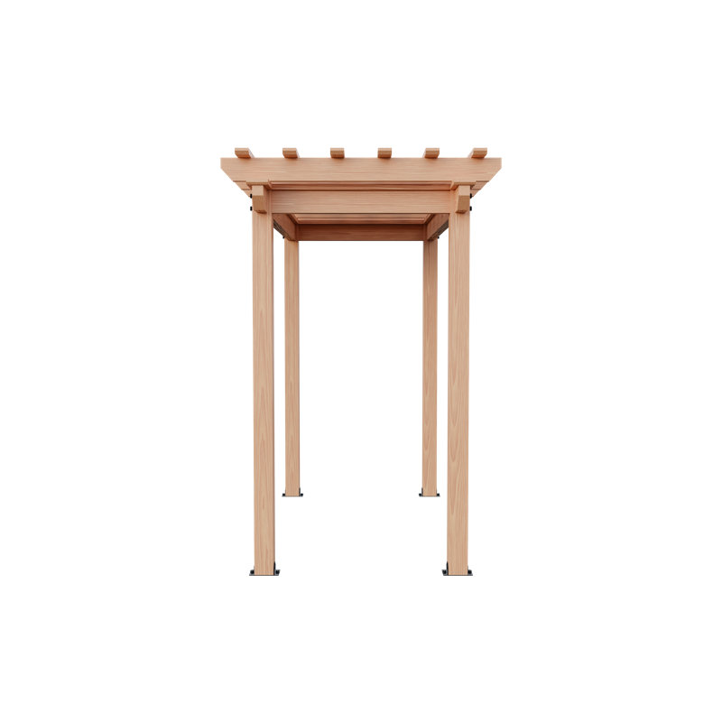 6 Ft. W x 10Ft. D Solid Wood Pergola