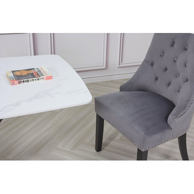 Aquavia 48 cm H Tufted Velvet Side Chair