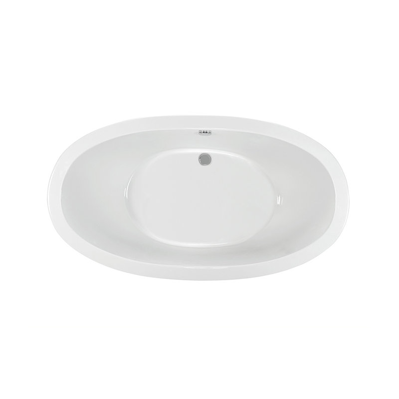 Louise 1 Freestanding Soaker Tub - Matte, Center