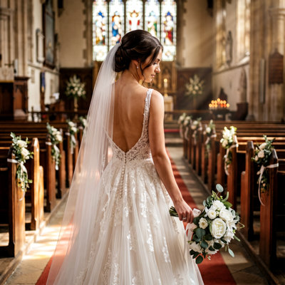 Bouquet de mariée en soie rose 16,5 po avec corsage de poignet et boutonnière, ensemble de 3 fleurs de mariage pour la mariée, la demoiselle d'honneur et le marié, classique ou élégante, blanc élégant
