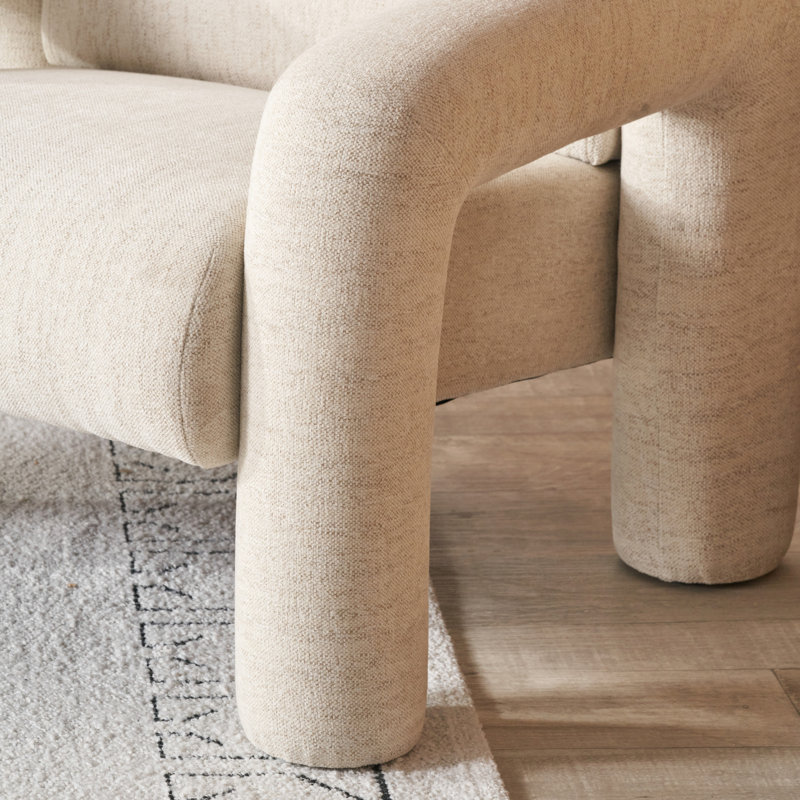 Bisente Upholstered Boucle Armchair