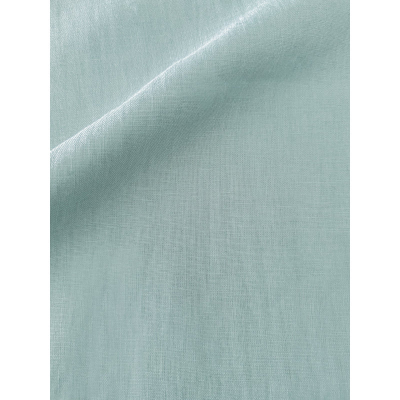 Oreiller en lin bleu clair 20x20, Aqua Blue
