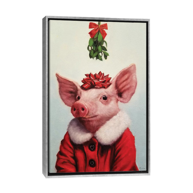 Anticipation par Lucia Heffernan-impression, Pas de tapis, H 26 po x l 18 po x 1,5 po, Toile avec cadre argenté
