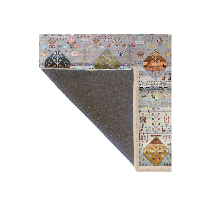 Tapis décoratif moderne multicolore lavable à la machine de la collection Barcelona, Tapis de couloir 3 pi 3 po x 9 pi 10 po