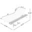 Ensemble de chaises longues en fer blanc et teck avec coussin crème, capacité de 400 lb, coussin de 2 po d'épaisseur résistant à l'eau et 2 fois, dossier réglable avec surface de rangement plate pour la cour au bord de la piscine-1866737920-1866737925