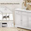 Buffet, armoire de rangement moderne 54 po, blanc