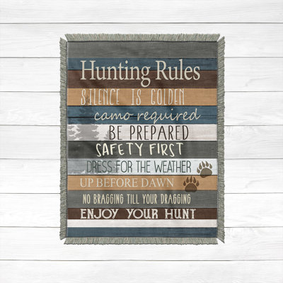 Black Bear Family Woven Throw Blanket