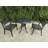 3 Piece Cast Aluminum Bistro Set Outdoor Table and Chair Set,Black
