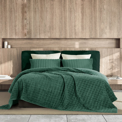 Wonderful Velvet 3-piece reversible quilt set