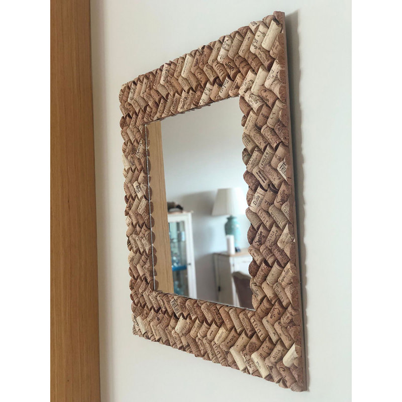 Dunston Wood Flat Wall Mirror