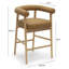 Tabouret de comptoir en cuir Spara-112677287