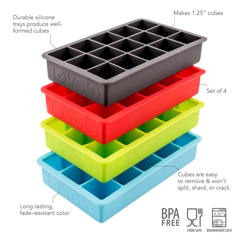 King Cube Ice Tray Set of Four