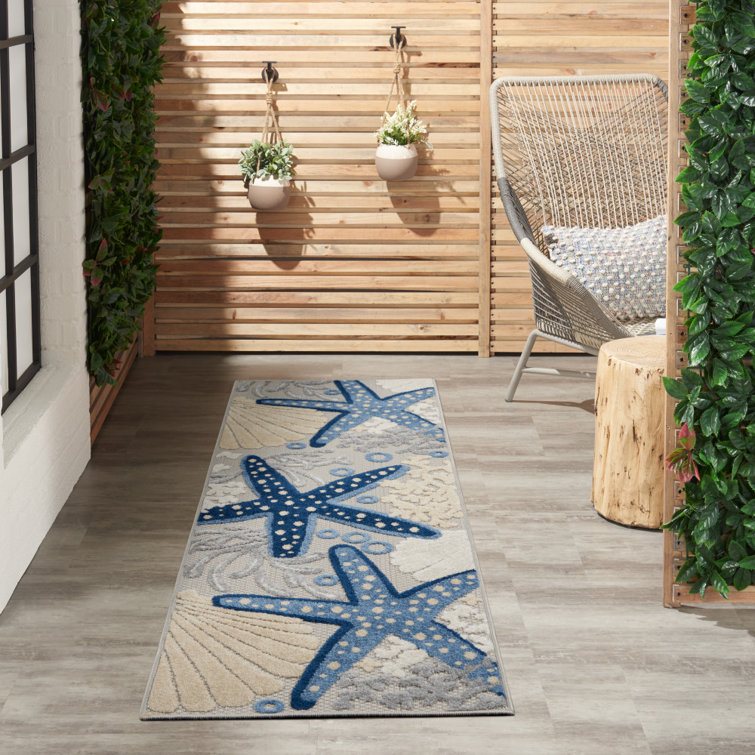Aarav Machine Woven Floral Indoor/Outdoor Rug