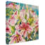 «Lilies sur bleu» par Mattox, reproduction d'aquarelle sur toile tendue-30397836