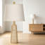 Lampe de table en béton avec ampoule DEL Travertine