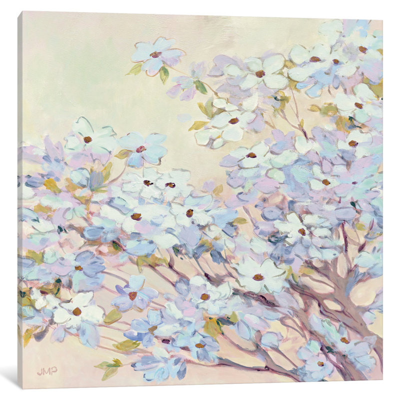 «Spring Dogwood I», reproduction d'art sur toile tendue, H 37 po x l 37 po x P 1,5 po, Toile tendue, Pas de tapis