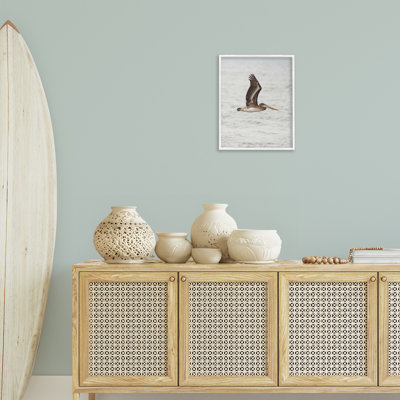  Pelican Over Sea Giclee Art by Crystal Lynn Collins
