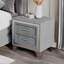 Velvet Solid Wood Nightstand-2053335450