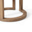 Ensemble de meubles de patio en bois 3 pièces avec table basse et coussin moelleux