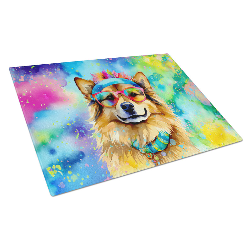 Grande planche à découper en verre Hippie Dawg
