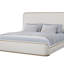 Lit tapissier - Caramel et sable blanc-846192258