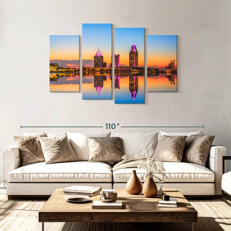 Horizon urbain de Sireci, Alabama, H 48 po x l 75 po