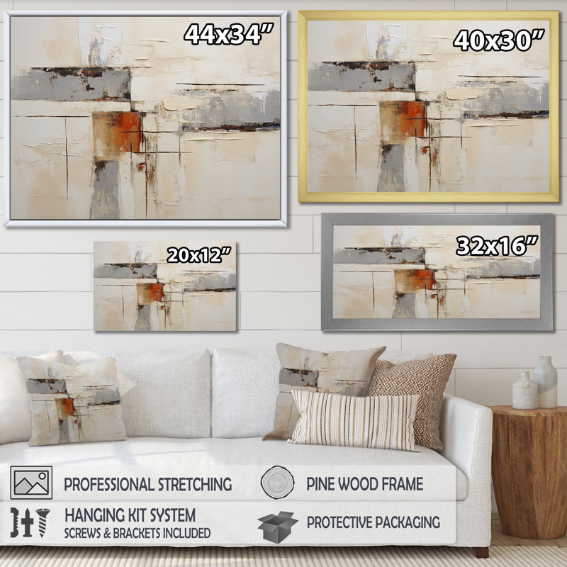 Impression sur toile Western, reproduction de paysage rustique - Simplicité occidentale III, H 30 po x l 40 po x P 1,5 po
